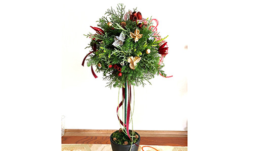 クリスマス「トピアリー作り」